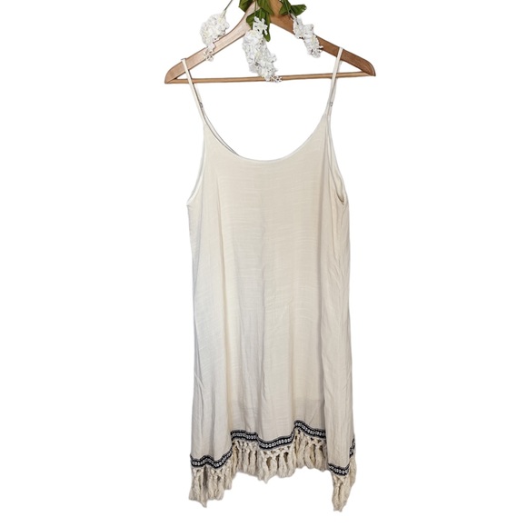 Beach By Exist Other - Beach by Exist Boho Tassel Hem Swing Dress Beach Cover Up